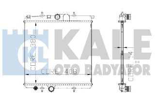 SU RADYATÖRÜ PEUGEOT 206 1.1 / 1.4 / 1.6 16V MUSURLU 98-> AC AL/PL/BRZ resmi