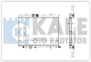 SU RADYATÖRÜ PEUGEOT 206 1.4 / 1.6 16V / 1.4/2.0 HDI 98-> AL/PL/BRZ resmi