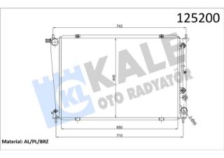 SU RADYATÖRÜ HYUNDAİ STAREX 2.5 TD / H-1 00-04 AC AL/PL/BRZ resmi