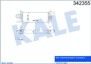 TURBO RADYATÖRÜ NISSAN NP300 NAVARA PICKUP PATHFINDER 2.5DCI 05=> (MT) (AC/NAC) <SENSÖRSÜZ> [BRAZING] [445×187×62] resmi