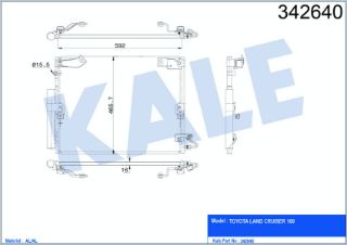 KLİMA RADYATÖRÜ TOYOTA LAND CRUISER 100 4.2 TD 4.7 98> resmi