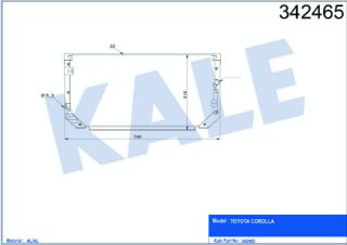 RADYATÖR KLİMA COROLLA  98-02 resmi