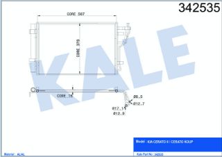 RADYATÖR KLİMA CERATO 09-12  KOUP 10-13 1.6 resmi