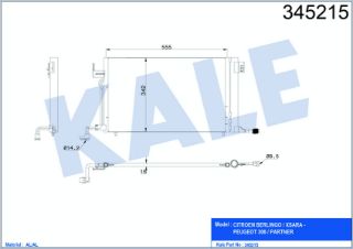 KÖNDENSER (CITROEN XSARA - PEUGEOT 306) resmi