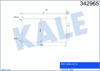 RADYATÖR KLİMA CİVİC 06-12 HB.  1.4 - 1.8 - TYPE R resmi