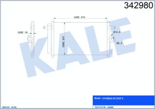 RADYATÖR KLİMA ACCENT 03-06 1.5 DİZEL 3CYL resmi