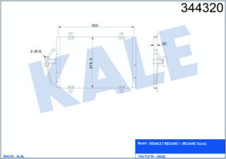 KLİMA RADYATÖRÜ MEGANE  I 1.4 E 96>03 resmi