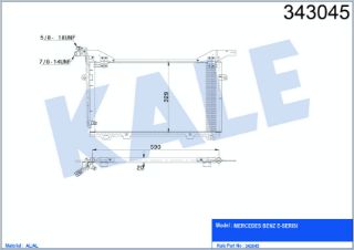 KLİMA RADYATÖRÜ MERCEDES E SERISI E 250 270CDI 300 320 CDI 97> resmi