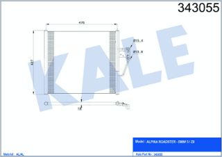 KLİMA RADYATÖRÜ BMW Z8 (E52) 4.9 5 (E39) 520İ 525İ 528İ 530İ 540İ 525TDS 97<04 ALPINA ROADSTER 4.8 V8 02<03 KURUTUCUSUZ [BRAZING AL/AL] [454×427×18] resmi