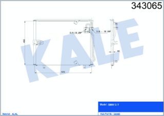 KLİMA RADYATÖRÜ BMW 5 7 518I 520 I 525I 528I 530I 540I 525TDS 525XI M5 550I 730I resmi