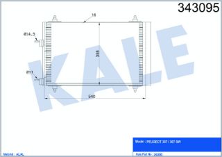 KÖNDENSER PEUGEOT 307 resmi