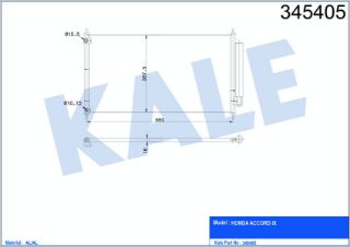 RADYATÖR KLİMA ACCORD IX 2.0 2.4 16V 3.0 V6 24V 13= resmi