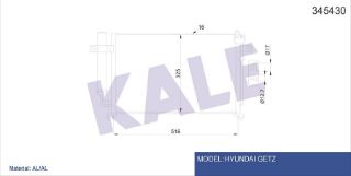 RADYATÖR KLİMA GETZ 06-11 1.4 BENZİNLİ resmi