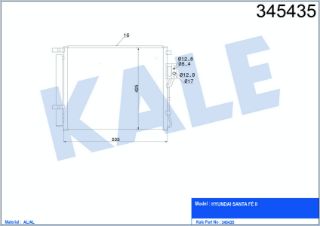 RADYATÖR KLİMA SANTAFE 10-12 2.0 DİZEL resmi