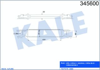 TURBO RADYATÖRÜ Z13DTJ A13DTC CORSA D 07- resmi