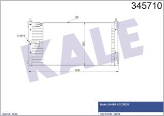 RADYATÖR KLİMA ACCORD  90-93 resmi