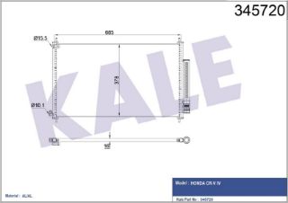 RADYATÖR KLİMA CRV 13= 2.0  2.4 resmi