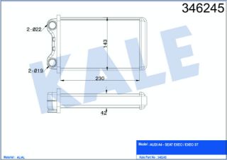 RADYATÖR KALORİFER A4 00-08 BRAZING resmi