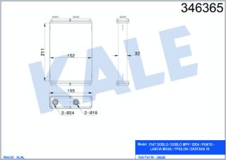 RADYATÖR KALÖRİFER DOBLO 01-10  BRAZING resmi