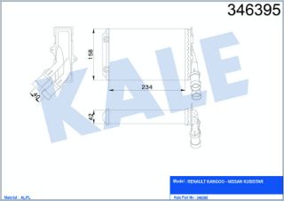 RADYATÖR KALORİFER KANGOO 98-08 MEKANİK resmi