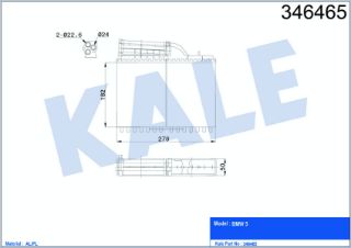 KALORİFER RADYATÖRÜ BMW E34 5 SERİSİ 88-97 resmi