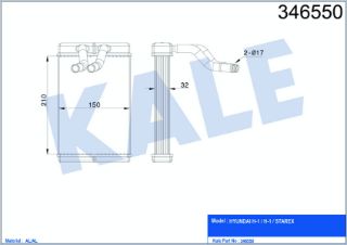 RADYATÖR KALORİFER STAREX 02-08 100HP  D4BH ÖN BRAZING resmi