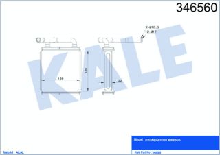 X KALORİFER RDAYATÖRÜ BRAZİNG H100 KLİMALI 165X170X44 resmi