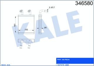 RADYATÖR KALORİFER PREGİO 97-05 BRAZING resmi