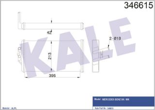 KALORİFER RADYATORU MEKANİK (MERCEDES BENZ SK / MK resmi