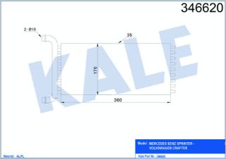 RADYATÖR KALORİFER CRAFTER  SPRİNTER (315) 07= MEKANİK resmi