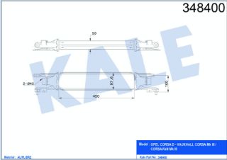 TURBO RADYATÖRÜ Z13DTJ Z13DTH A13DTC A13DTE A13DTR CORSA D 07- resmi