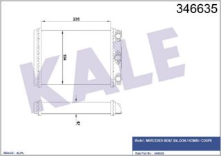 KALORİFER RADYATÖRÜ MERCEDES W124 87-93 S124 87-92 C124 87-92 resmi