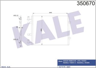 KÖNDENSER AL/AL PRIMESTAR-OPEL VİVARO-RENAULT TRAFİC II resmi