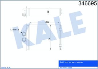 RADYATÖR KALORİFER VECTRA B 95-03 MEKANİK resmi