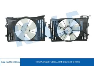 RADYATOR FANI KOMPLE COROLLA 1,6 VVTI 2001> AVENSİS 1,6 VVTI 2003 2008 resmi