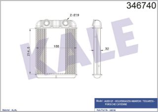 KALORİFER RADYATÖRÜ VW TOUAREG 02 AUDİ Q7 10 resmi