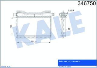 KALORİFER RADYATÖRÜ BMW 5 SERİSİ-6 SERİSİ-7 SERİSİ resmi