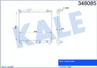 SU RADYATÖRÜ VİTARA MT 26 resmi