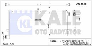 KÖNDENSER (KLIMA) RADYATÖRÜ VOLVO FH 400 540 2001 SONRASI / FH 16 400 700 1993 SONRASIFH 16 II 2012 SONRASI resmi