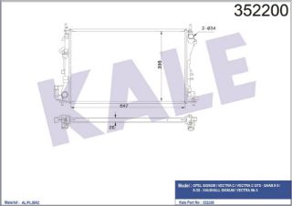 SU RADYATÖRÜ Z16XE Z18XE VECTRA C SIGNUM 02-06 resmi