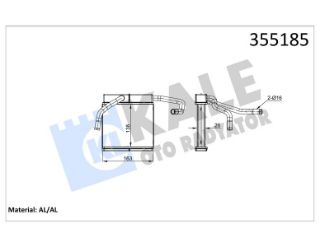 KALORİFER RADYATÖRÜ FORD RANGER-MAZDA B-BT-5 RAZING (AL/AL) resmi