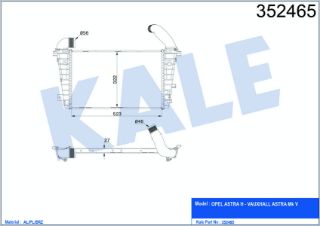 TURBO RADYATÖRÜ Z13DTH Z19DT Z19DTL Z19DTJ Z19DTH ASTRA H 04- resmi