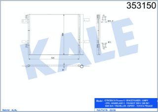 KÖNDENSER C4-JUMPY-GRANDLAND X-P308 II-P308 SW-P3008 SUV-TRAVELLER-EXPERT-TOYOTA PROACE resmi