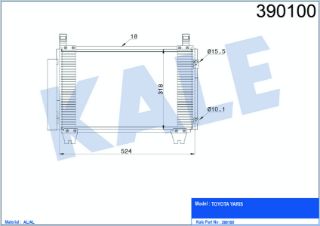 RADYATÖR KLİMA YARİS 06-12 BENZİNLİ resmi