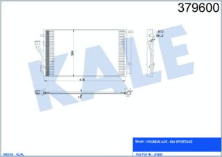 RADYATÖR KLİMA IX-35 10-15  SPORTAGE 11-15 1.6 BENZİNLİ resmi