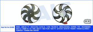 FAN MOTORU-295 MM 150W (VW CADDY 04-  GOLF 04-14  PASSAT 06-15  AUDI A3 04-13  SEAT LEON 06-13  SKODA OCTAVIA 09-13) resmi