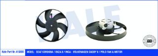 FAN MOTORU-300 MM (VW CADDY 96-03  POLO CLS 97-02  SEAT IBIZA 97-99) resmi