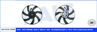 FAN MOTORU VW CORDOBA / IBIZA II / IBIZA III / INCA - CADDY II / POLO / POLO CLASSIC MONTAJ YERI: SAĞ 120W 302MM FAN-MOTOR resmi