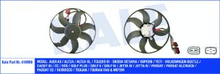 FAN MOTORU-360 MM 300W (VW CADDY 04-  GOLF 04-14  PASSAT 06-15  AUDI A3 04-13  SEAT LEON 06-13  SKODA OCTAVIA 09-13) resmi