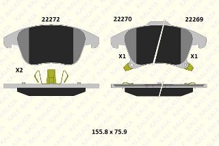 ÖN  FREN BALATASI GALAXY S MAX 15 /> MONDEO IV 14 /> 16 JANT 1,5 2,0 ECO BOOST / 2,0TDCI resmi